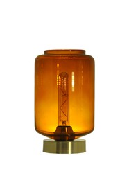 Lampa wewnętrzna, stojąca Famlight Leyte Table Amber