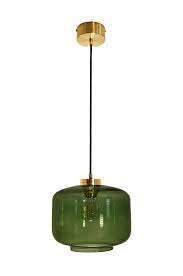 Lampa wewnętrzna, wisząca Famlight Jawa Bottle Green, stal nierdzewna