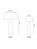 Lampa zewnętrzna, stojąca Vibia Wind 4067