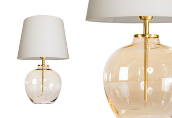 Lampa wewnętrzna, stojąca Famlight Timor Amber