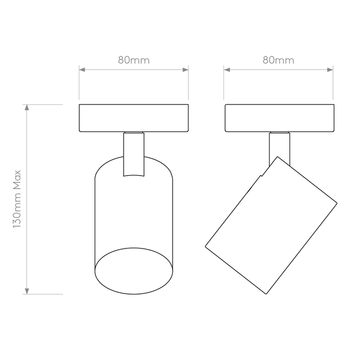 Lampa wewnętrzna, ścienna / sufitowa Astro Ascoli Single 