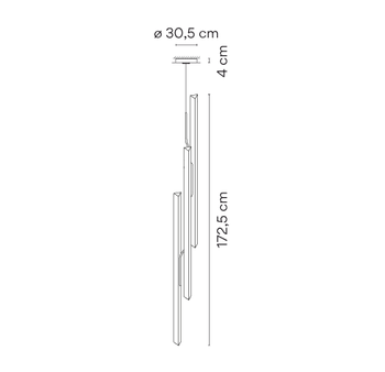 Lampa wewnętrzna, wisząca Vibia Halo Jewel 2355