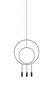 Lampa wewnętrzna, wisząca Estiluz Revolta R40.1S1D-M 26BLK
