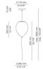Lampa wewnętrzna, wisząca Estiluz Balloon t-3055