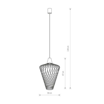Lampa wisząca Nowodvorski Wave L, złoty