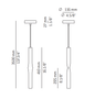 Lampa wewnętrzna, wisząca Estiluz Flow T-3735S 74WH