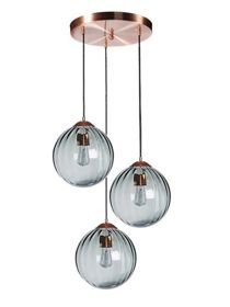 Lampa wewnętrzna, wisząca Famlight Arran, miedź/mosiądz