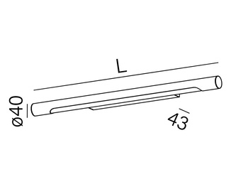 KINKIET ŚCIENNY AQFORM THIN TUBE LED 26412-L830-D9-00-03