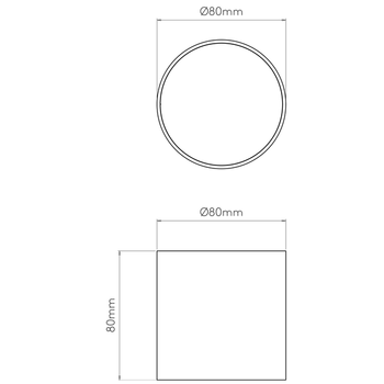 Lampa wewnętrzna, sufitowa Astro Osca LED Round 