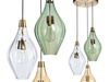Lampa wewnętrzna, wisząca Famlight Savaii optic lister black, miedź/mosiądz