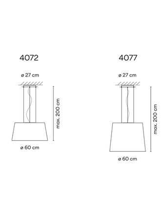 Lampa zewnętrzna, wisząca Vibia Wind 4072