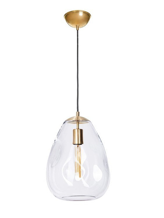 Lampa wewnętrzna, wisząca Famlight Storm L transparent, miedź/mosiądz