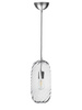 Lampa wewnętrzna, wisząca Famlight Chloe transparent optic, stal nierdzewna