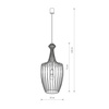 Lampa wisząca Nowodvorski Luksor L, złoty