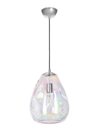 Lampa wewnętrzna, wisząca Famlight Storm L pearl, stal nierdzewna