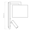Lampa wewnętrzna, ścienna Astro Ravello LED Reader 1222020