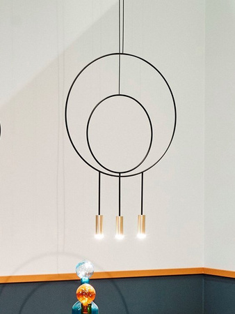 Lampa wewnętrzna, wisząca Estiluz Revolta R40.1S1D-W 61S GLD