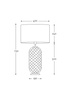 Lampa wewnętrzna, stojąca Famlight Chloe Lister Grey