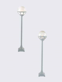 Lampa zewnętrzna, słupek Bolonia 315, biały