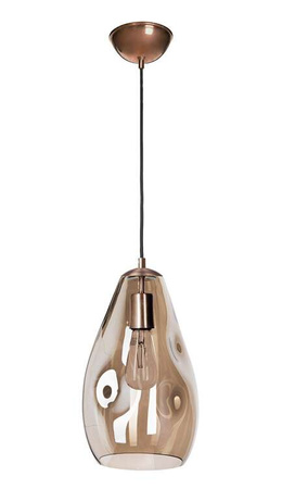 Lampa wewnętrzna, wisząca Famlight Storm S lister grey, miedź/mosiądz