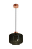 Lampa wewnętrzna, wisząca Famlight Jawa Grey, miedź/mosiądz