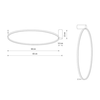 Lampa ścienna Nowodvorski Circolo LED M