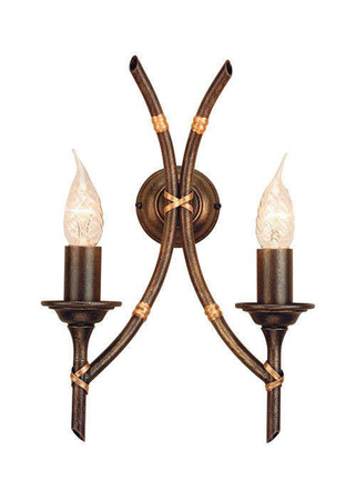 Lampa wewnętrzna, ścienna Elstead Bamboo BB2/B BRZ PATINA