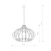Lampa wisząca Nowodvorski Ika D, naturalne drewno