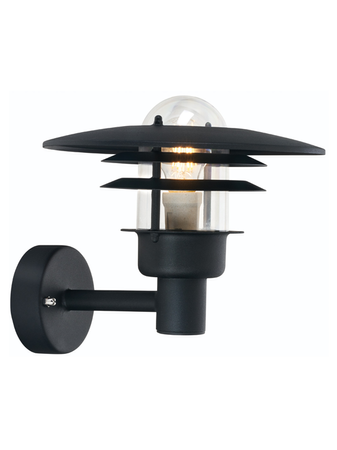 Lampa zewnętrzna, elewacyjna Norlys Larvik 690, czarny