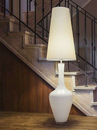 Lampa wewnętrzna, stojąca Famlight Panay Opal White