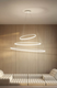 Lampa wewnętrzna, wisząca Zava Rings Vertical 50cm k. złoty 3000K, ekspozycja
