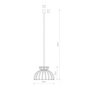 Lampa wisząca Nowodvorski Kymi C, naturalne drewno