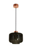 Lampa wewnętrzna, wisząca Famlight Jawa Grey, miedź/mosiądz