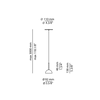 Lampa wewnętrzna, wisząca Estiluz Cupolina T-3934R 26 BLK