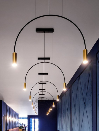 Lampa wewnętrzna, wisząca Estiluz Volta T-3535S-W 26BLK