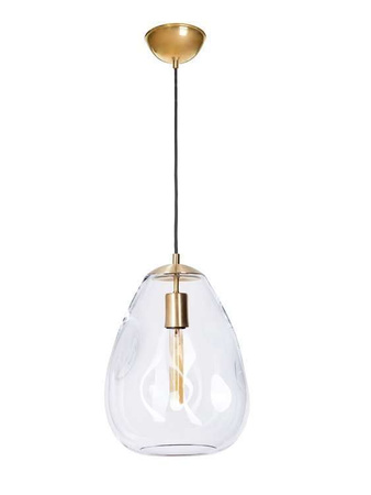 Lampa wewnętrzna, wisząca Famlight Storm L transparent, miedź/mosiądz