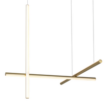 Lampa wewnętrzna, wisząca Step into design ASTA-3 ZŁOTA, Outlet