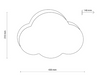 Plafon dziecięcy Cloud marki TK Lighting niebieski, outlet