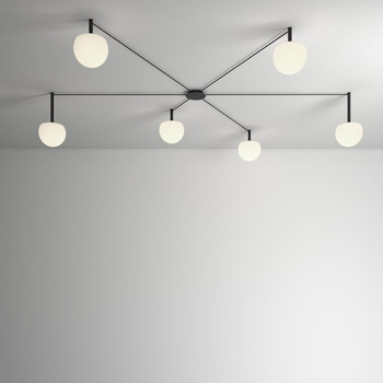 Lampa wewnętrzna, sufitowa Estiluz Circ R12.4S2M 26BLK