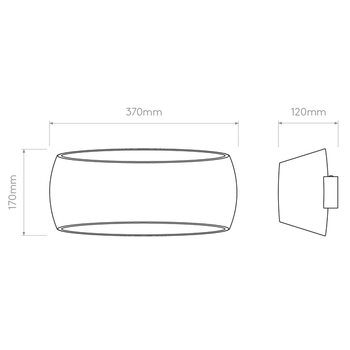 Lampa wewnętrzna, ścienna Astro Aria 370