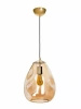 Lampa wewnętrzna, wisząca Famlight Storm L lister amber, stal nierdzewna