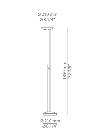 Lampa wewnętrzna, podłogowa Estiluz Icons P-1129 37NI