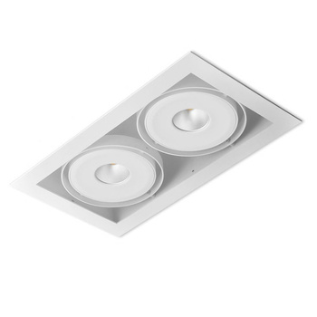 Lampa wewnętrzna, wpuszczana Aqform Squares 111x2 QRLED recessed 02