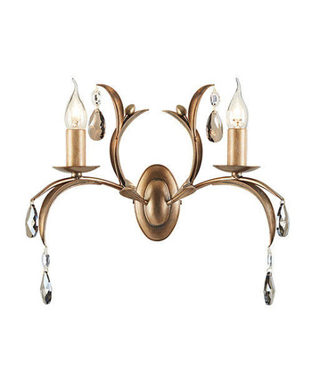 Lampa wewnętrzna, ścienna Elstead Lily LL2 ANT BRZ