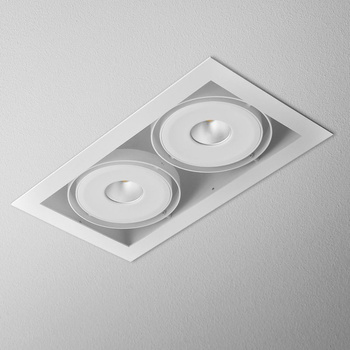 Lampa wewnętrzna, wpuszczana Aqform Squares 111x2 QRLED recessed 02