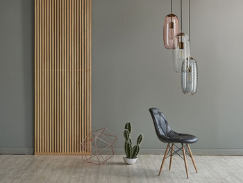 Lampa wewnętrzna, wisząca Famlight Chloe, stal nierdzewna
