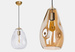 Lampa wewnętrzna, wisząca Famlight Storm L transparent, miedź/mosiądz