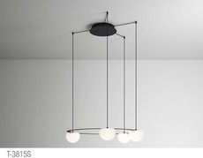 Lampa wewnętrzna, wisząca Estiluz Circ T-3815S 26BLK