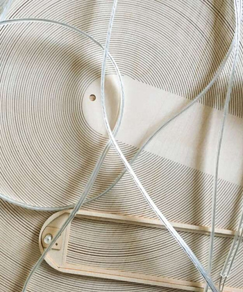 Lampa wewnętrzna, wisząca Luceplan Illan 60x40