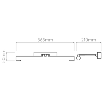 Lampa wewnętrzna, ścienna Astro Goya 365 LED
